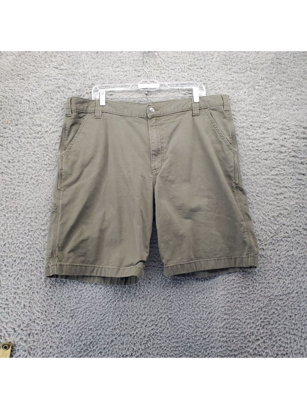 Carhartt Shorts Mens 40 Brown Relaxed Fit Stretch Cotton Workwear